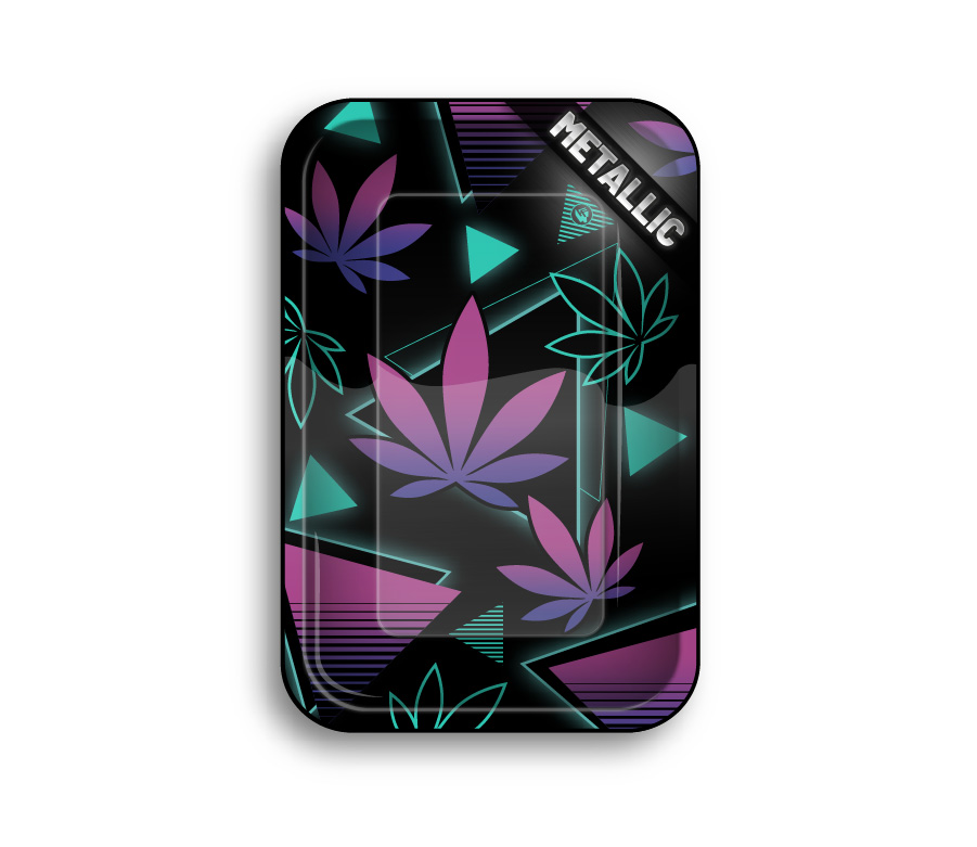B4 FIRE-FLOW™ Metal Rolling Tray Leaves 37 2/4 (275 mm x 175 mm)