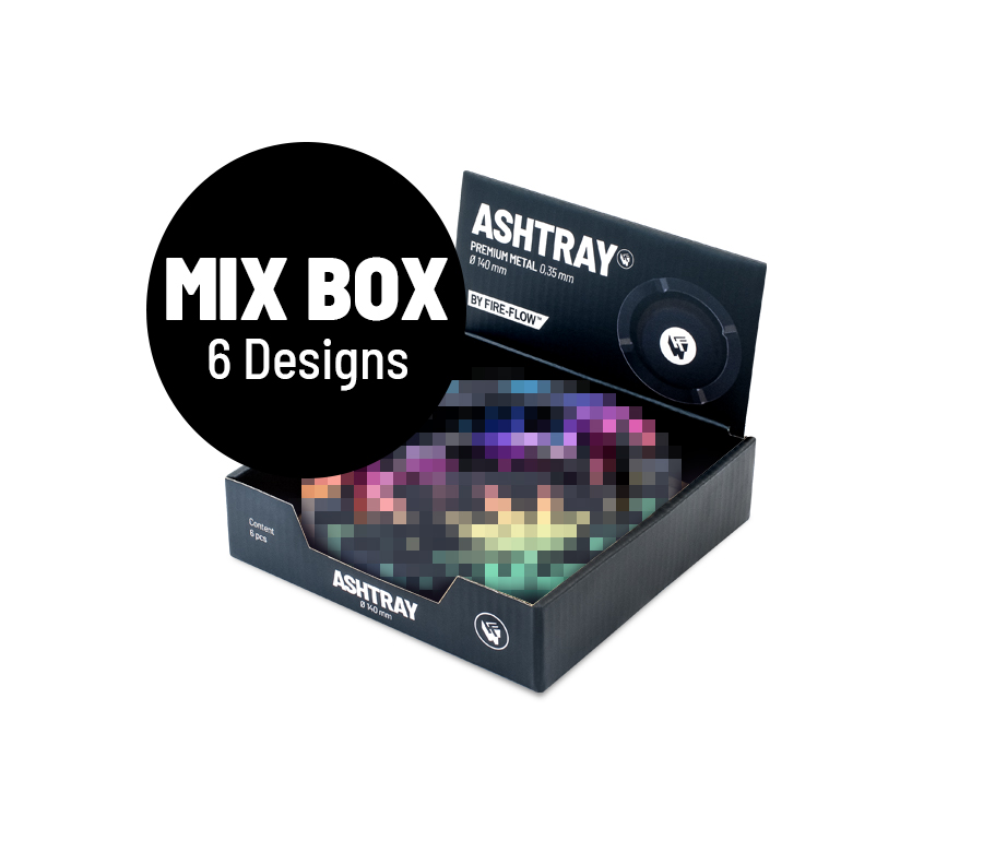 B6 FIRE-FLOW™ Metal Ashtray Mix Box (⌀135 mm)