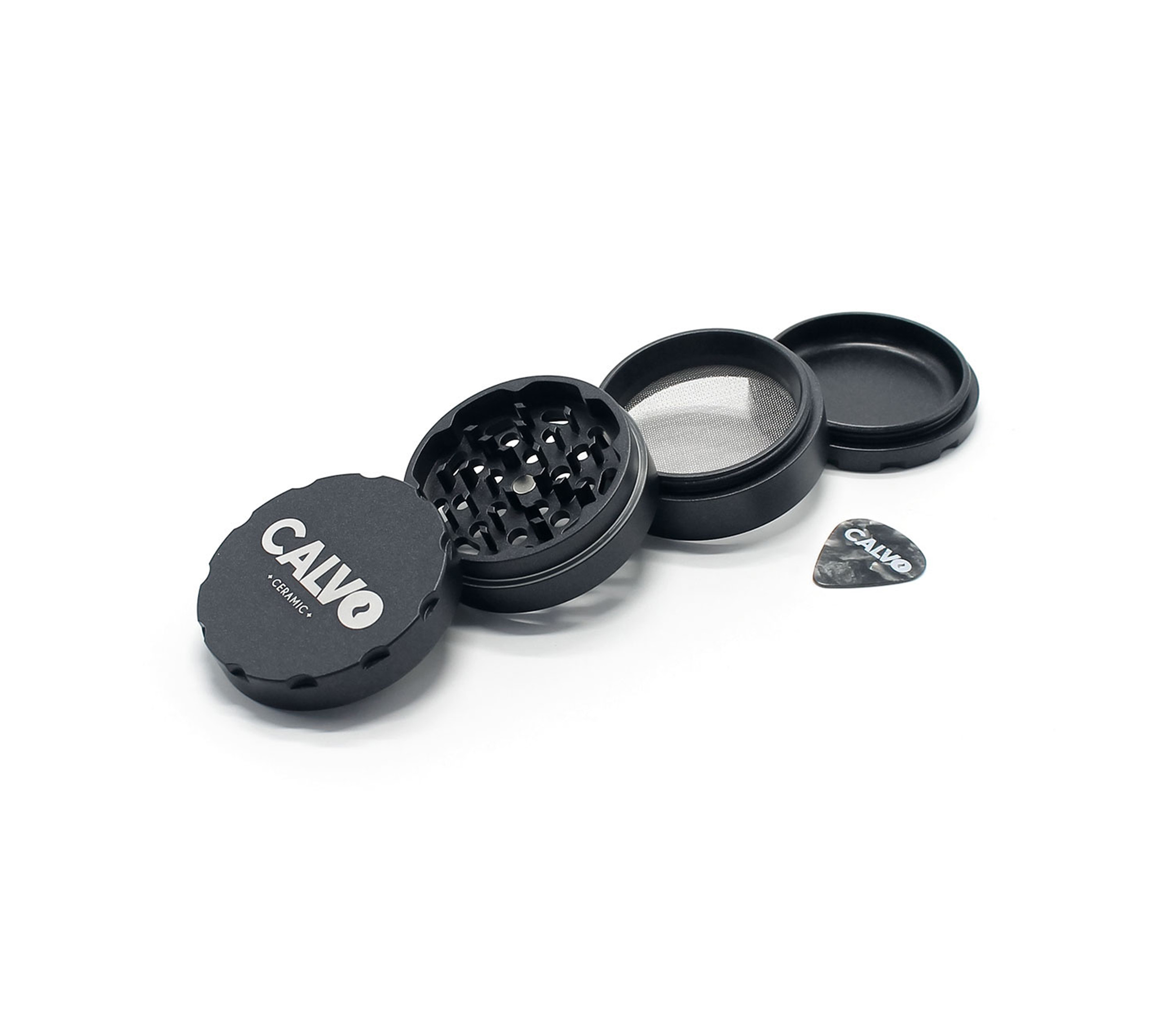 B1 CALVO® Ceramic Grinder Black (Ø 63 mm / 4-parts)