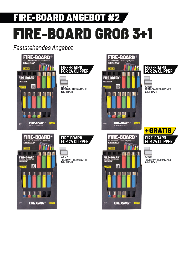 Feuerboard, Marker-Set, Kreidefarben, Kunstbedarf, 24er Clippertücher