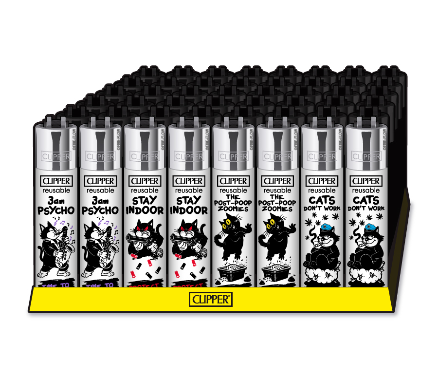 Kautschuk-Lippenbalsam, Feuerzeug, glänzende Flasche, Clipper, Feuerzeug-Set