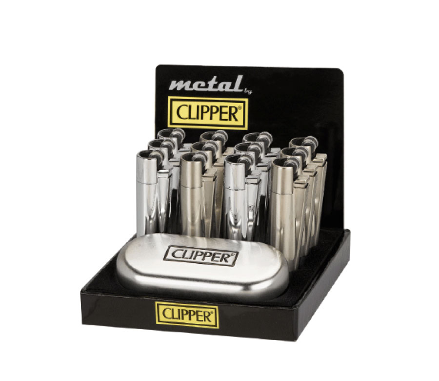 B12 CLIPPER CLASSIC Metal Large Silver