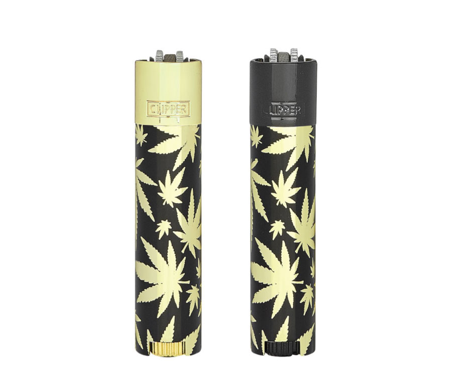 B12 CLIPPER CLASSIC Metal Large Leaves Gold