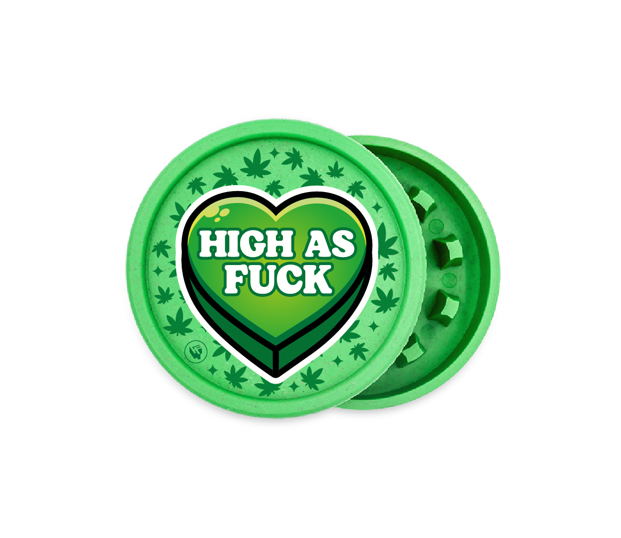 B8 FIRE-FLOW™ FFX Hemp Grinder 420 Hearts (⌀55 mm / 2-parts)