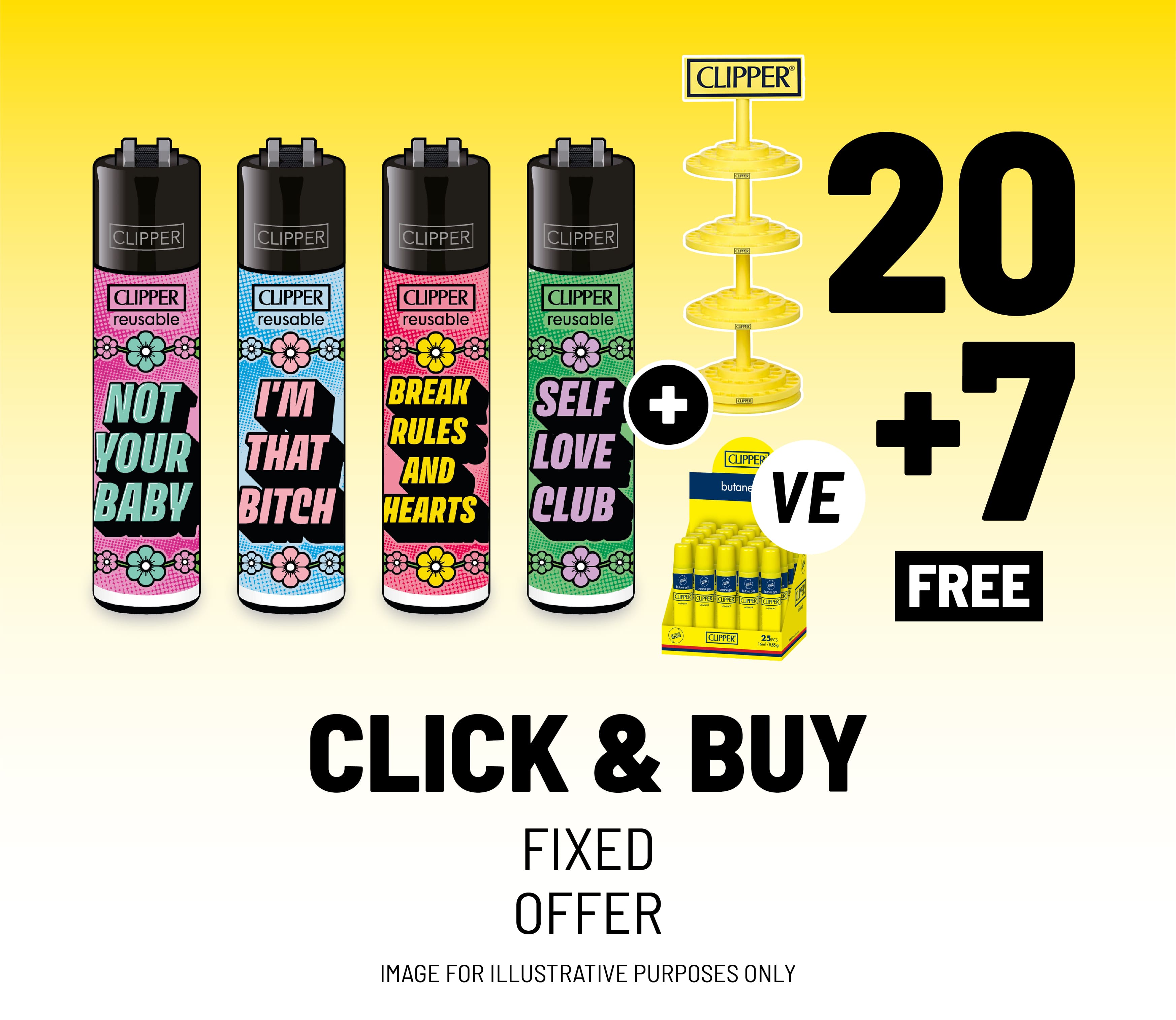 Lippenstift, Kartonage, Clipper, wiederverwendbar, Not your baby