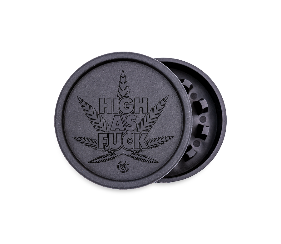 B8 FIRE-FLOW™ Hemp Grinder High as Fuck (⌀55 mm / 2-parts)