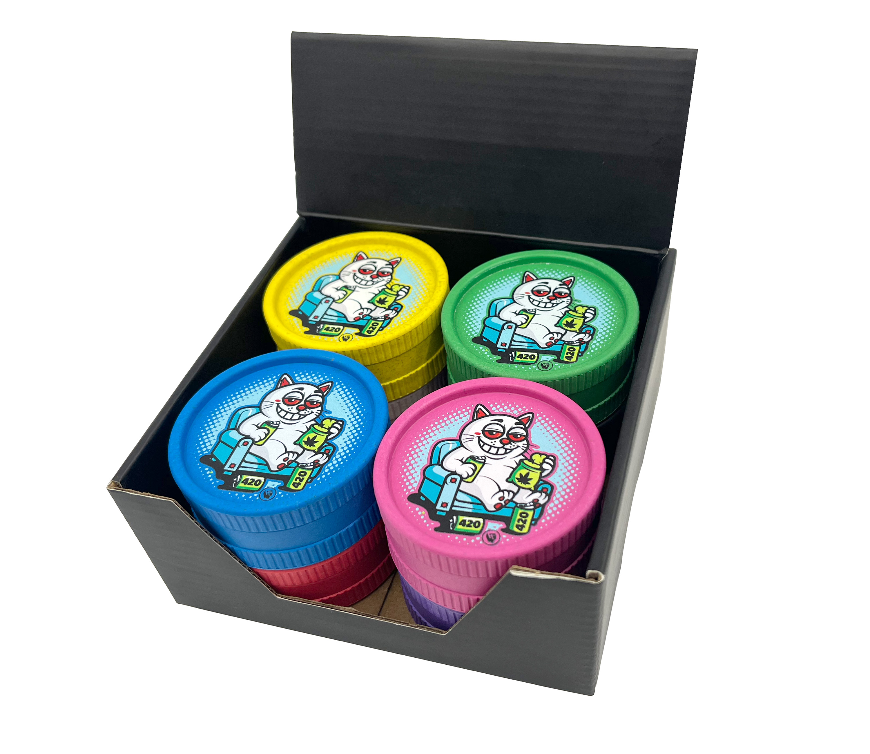 B8 FIRE-FLOW™ FFX Hemp Grinder 420 Catz #2 (⌀55 mm / 2-parts)