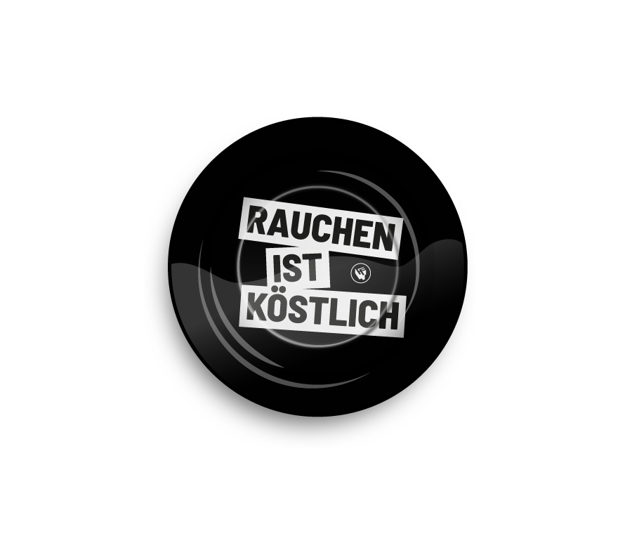 B6 FIRE-FLOW™ Metal Ashtray Rauchen Ist Köstlich (⌀135 mm)