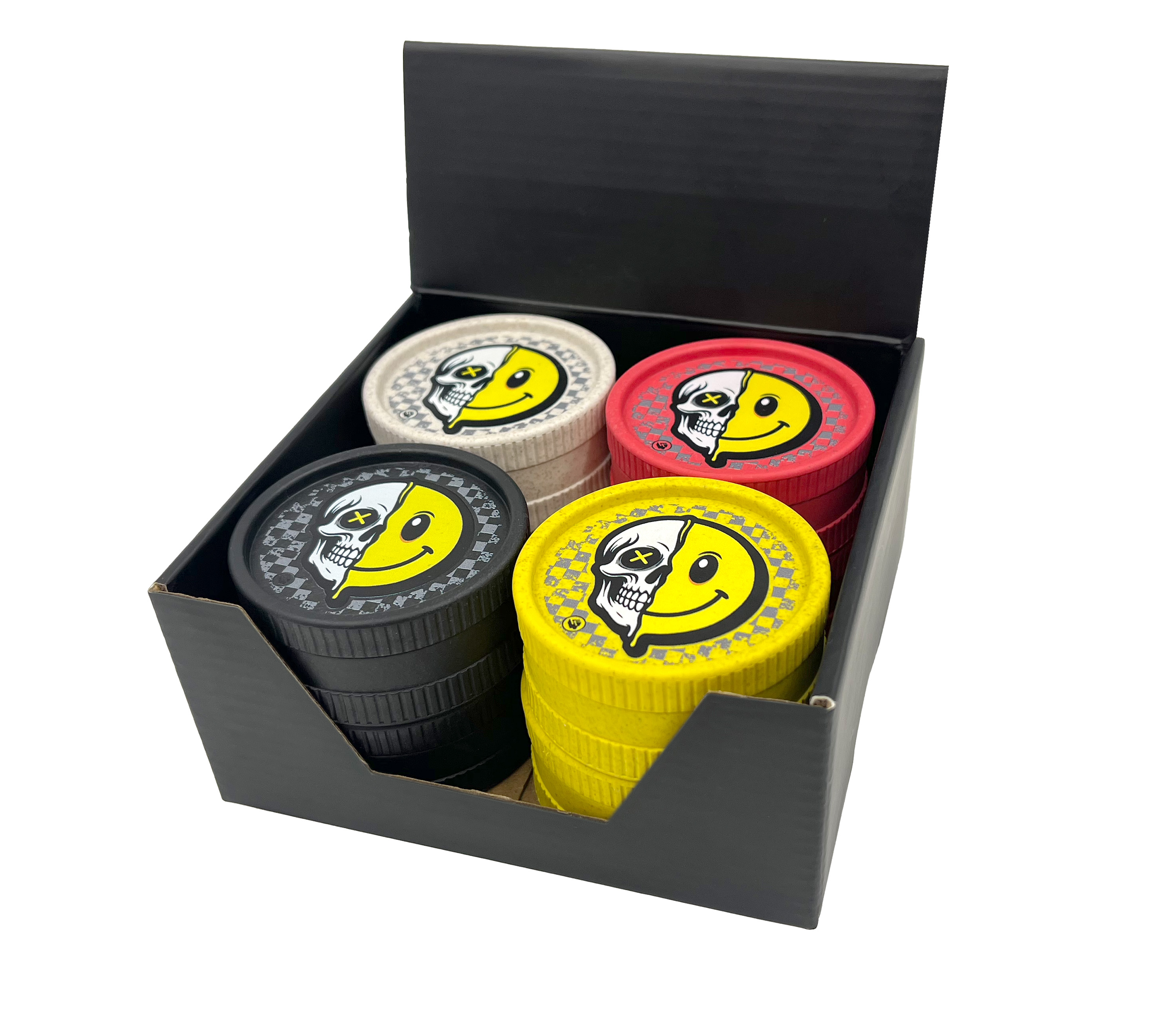 B8 FIRE-FLOW™ FFX Hemp Grinder Smiley (⌀55 mm / 2-parts)