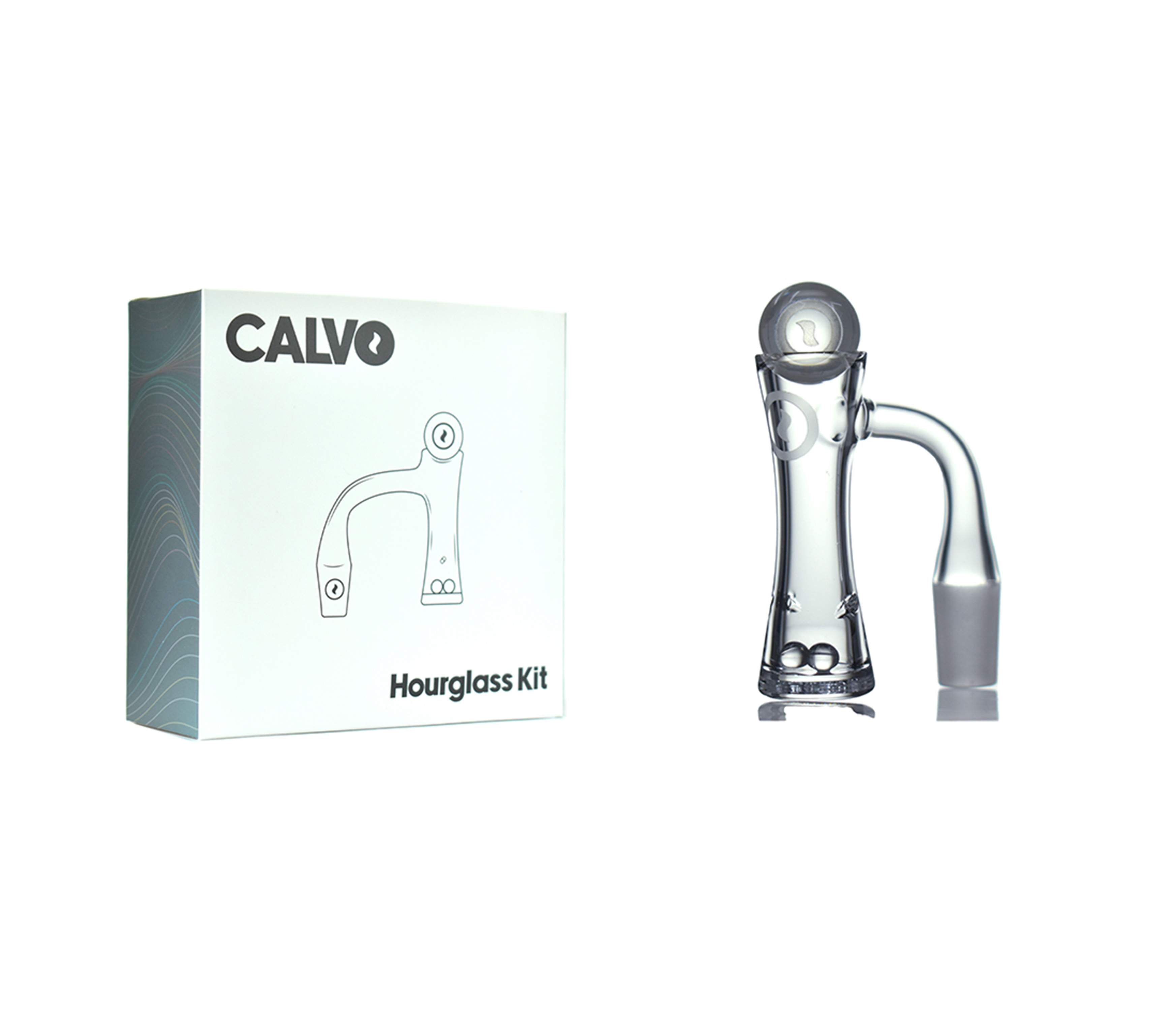 B1 CALVO® Hourglass Banger Set Full-Weld (H 14 mm / Ø x 14 mm)