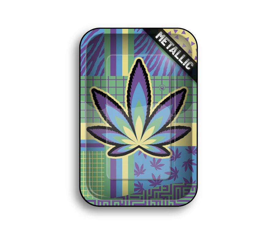 B4 FIRE-FLOW™ Metal Rolling Tray Small Leaves 36 2/4 (275 mm x 175 mm)