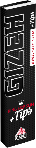 B26 GIZEH BLACK King Size Slim + Tips