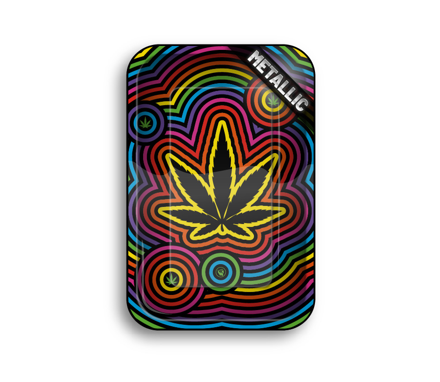 B4 FIRE-FLOW™ Metal Rolling Tray Circle Leaf (275 mm x 175 mm)