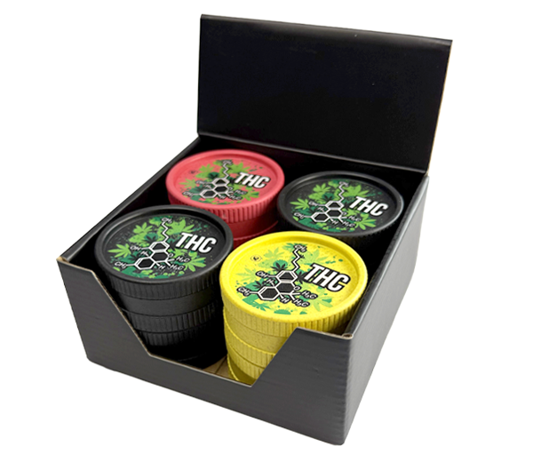 B8 FIRE-FLOW™ FFX Hemp Grinder THC Molecule (⌀55 mm / 2-parts)