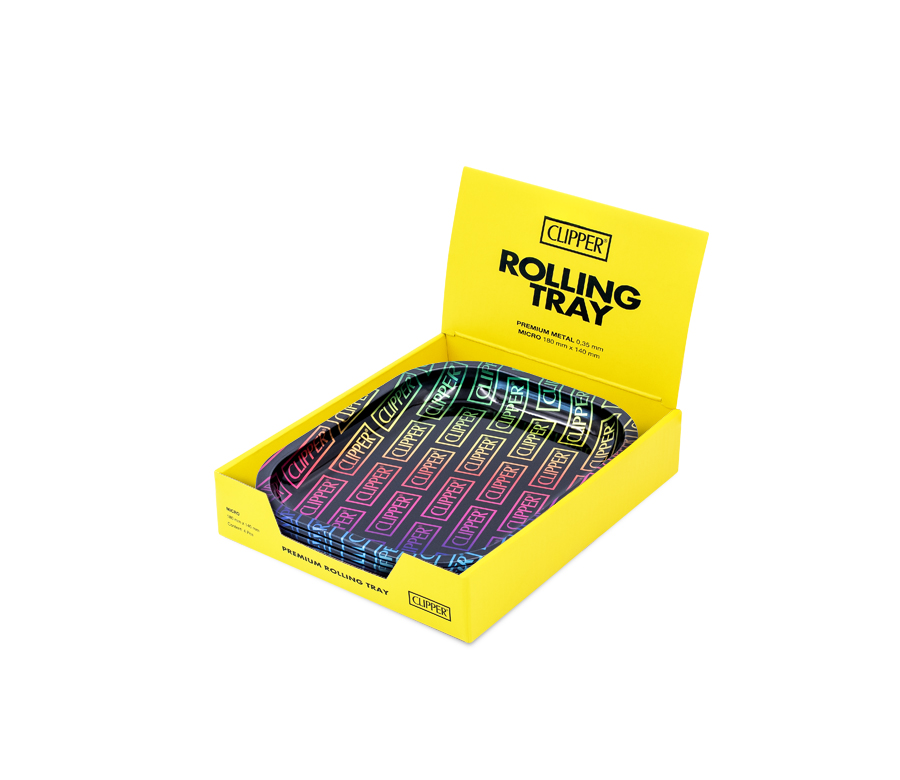 B4 FIRE-FLOW™ Metal Rolling Tray Clipper Gradient (140 mm x 180 mm)