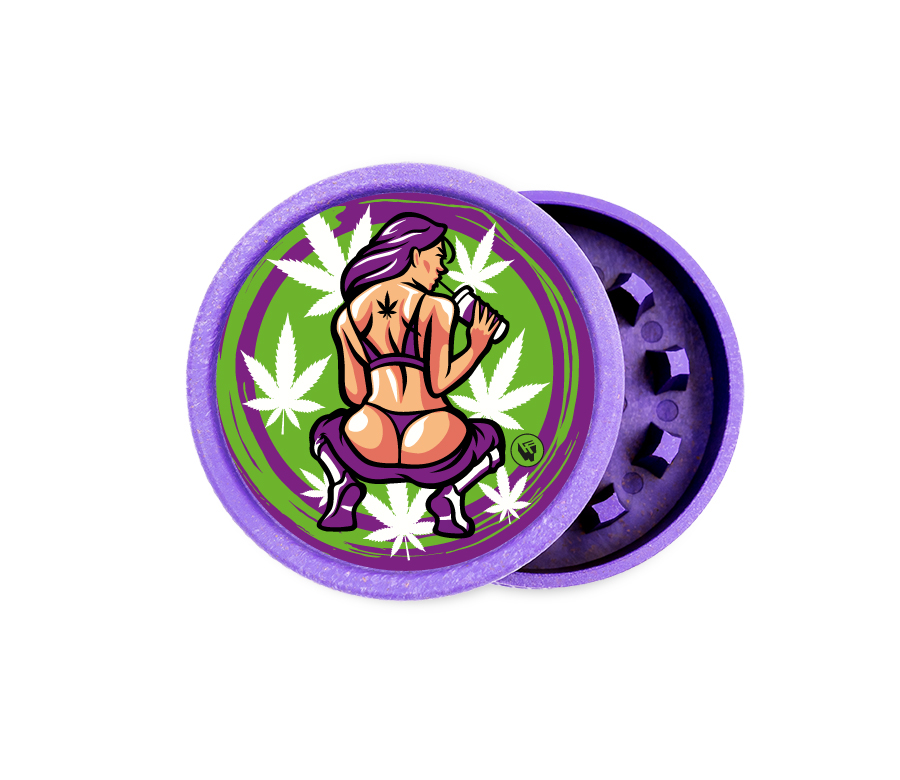 B8 FIRE-FLOW™ FFX Hemp Grinder 420 Girl (⌀55 mm / 2-parts)