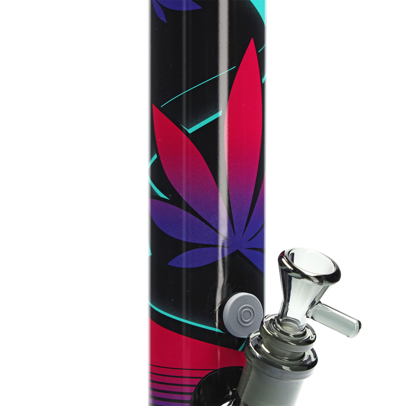 B1 FIRE-FLOW™ x BLACK LEAF® Cylinder Bong LEAVES 37-2 (400 mm x 51 mm)