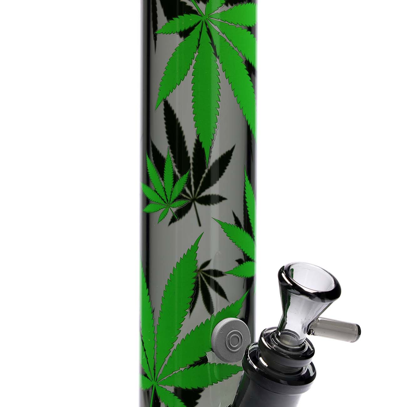 B1 FIRE-FLOW™ x BLACK LEAF® Cylinder Bong LEAVES GREEN (400 mm x 51 mm)