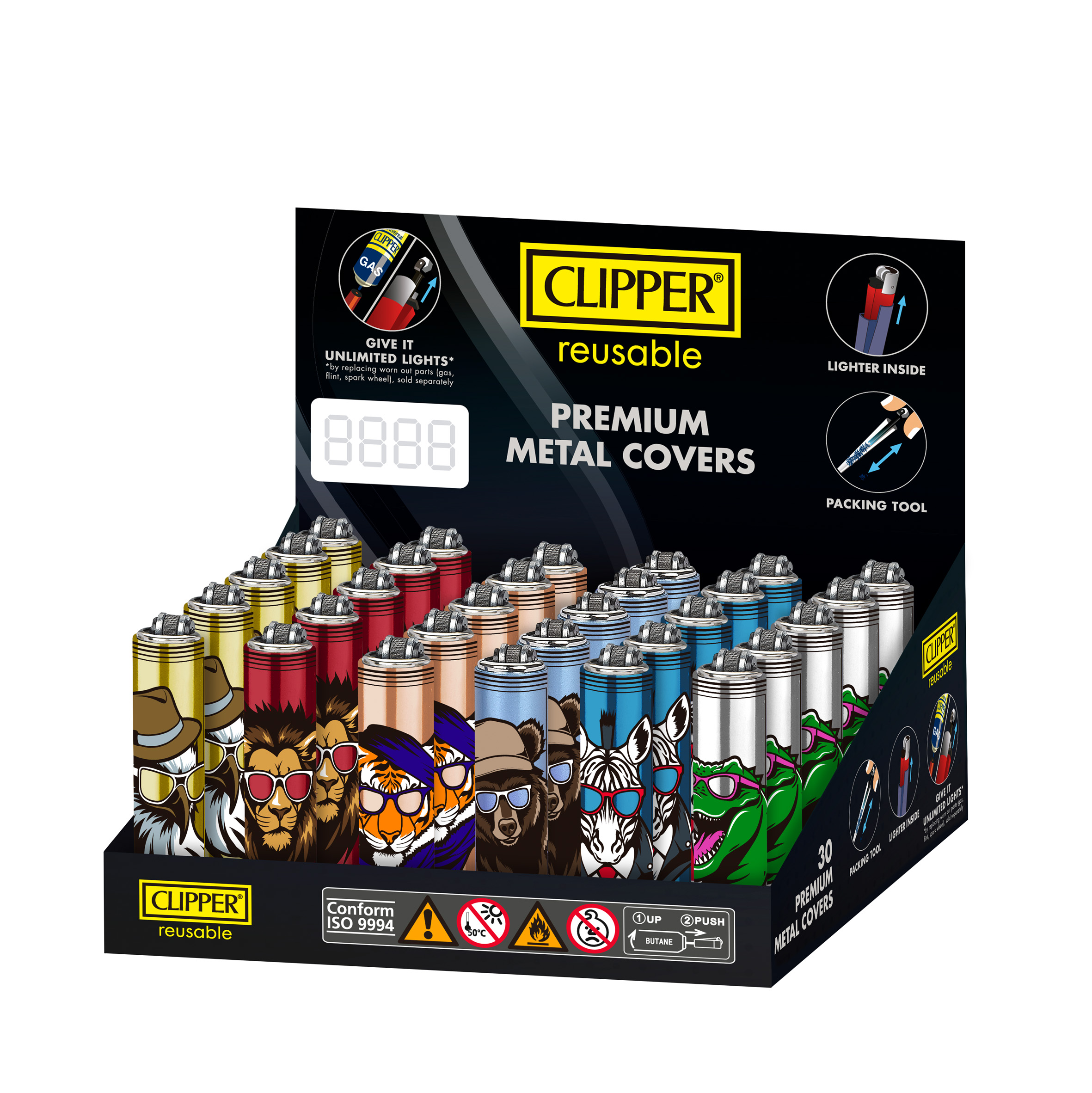 B30 CLIPPER COVERS Metal Micro Cool Animals