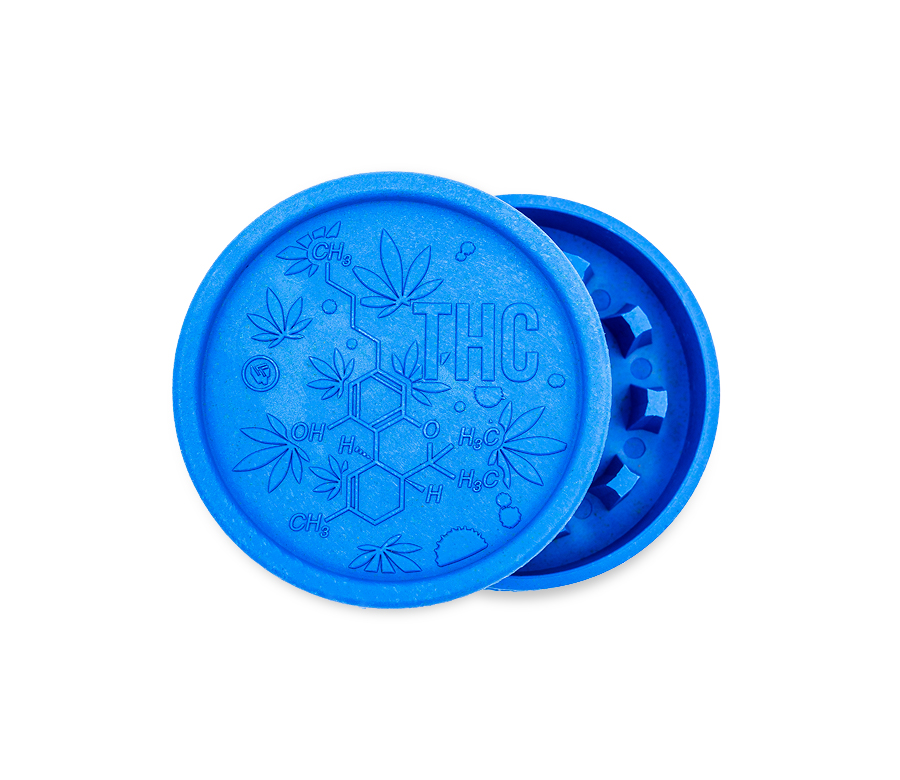B8 FIRE-FLOW™ Hemp Grinder THC Molecule (⌀55 mm / 2-parts)