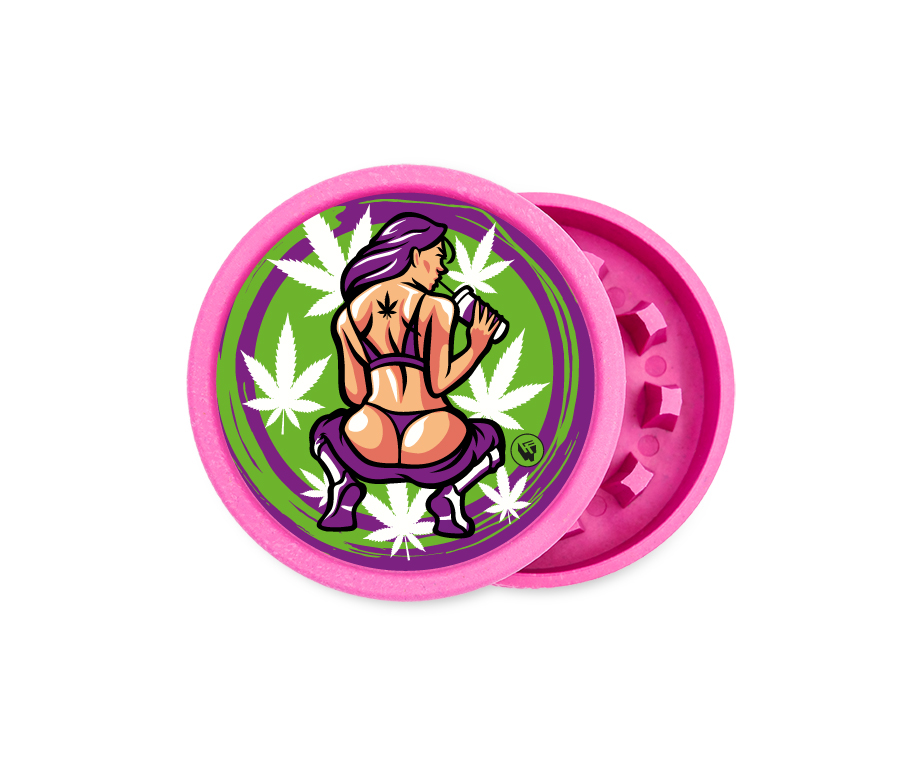 B8 FIRE-FLOW™ FFX Hemp Grinder 420 Girl (⌀55 mm / 2-parts)