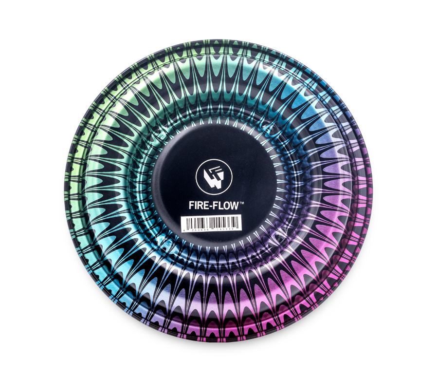 B4 FIRE-FLOW™ Metal Coffeeshop Ashtray Trippy #1 (⌀160 mm)