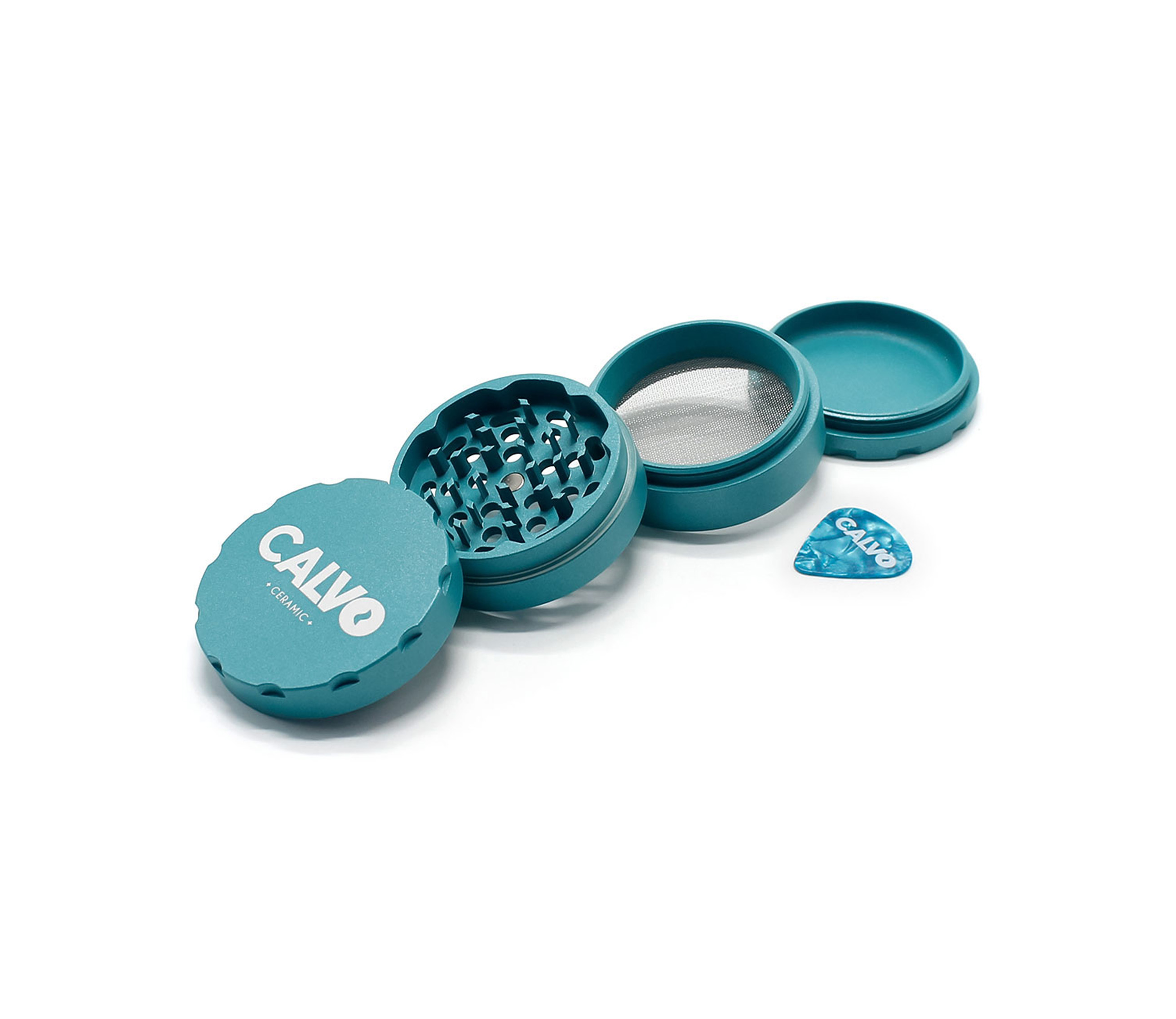 B1 CALVO® Ceramic Grinder Light Blue (Ø 63 mm / 4-parts)