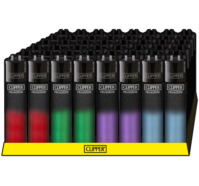 B48 CLIPPER CLASSIC Large Black Crystal Gradient