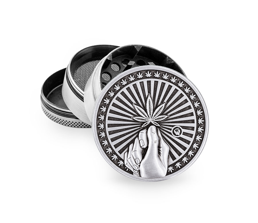 B4 FIRE-FLOW™ Metal Grinder Silver Hope (⌀50 mm / 4-parts)