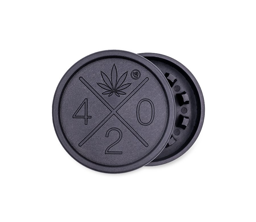 B8 FIRE-FLOW™ Hemp Grinder 420 Logo (⌀55 mm / 2-parts)