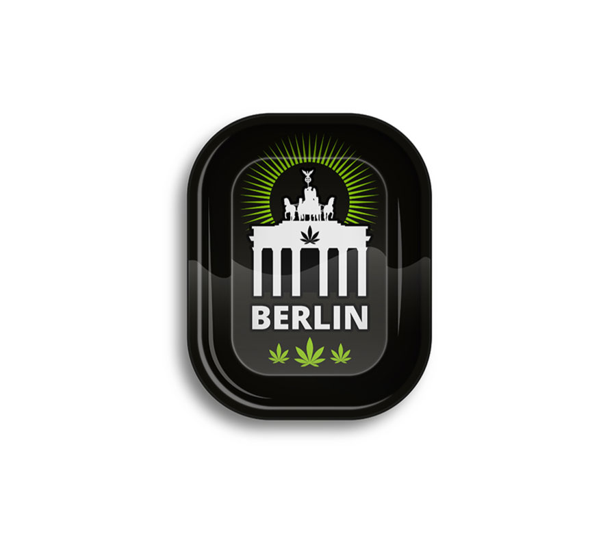 B8 FIRE-FLOW™ Metal Rolling Tray Berlin Brandenburger Tor (140 mm x 180 mm)