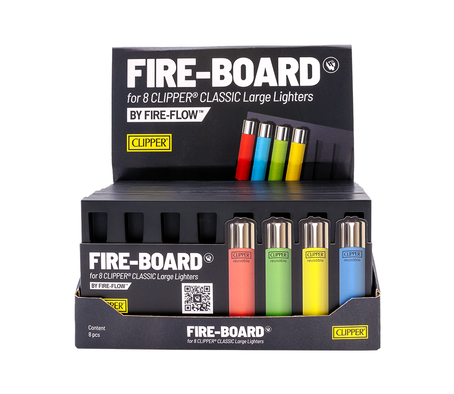 B8 FIRE-FLOW™ FIRE-BOARD® (for 8 CLIPPER lighters)