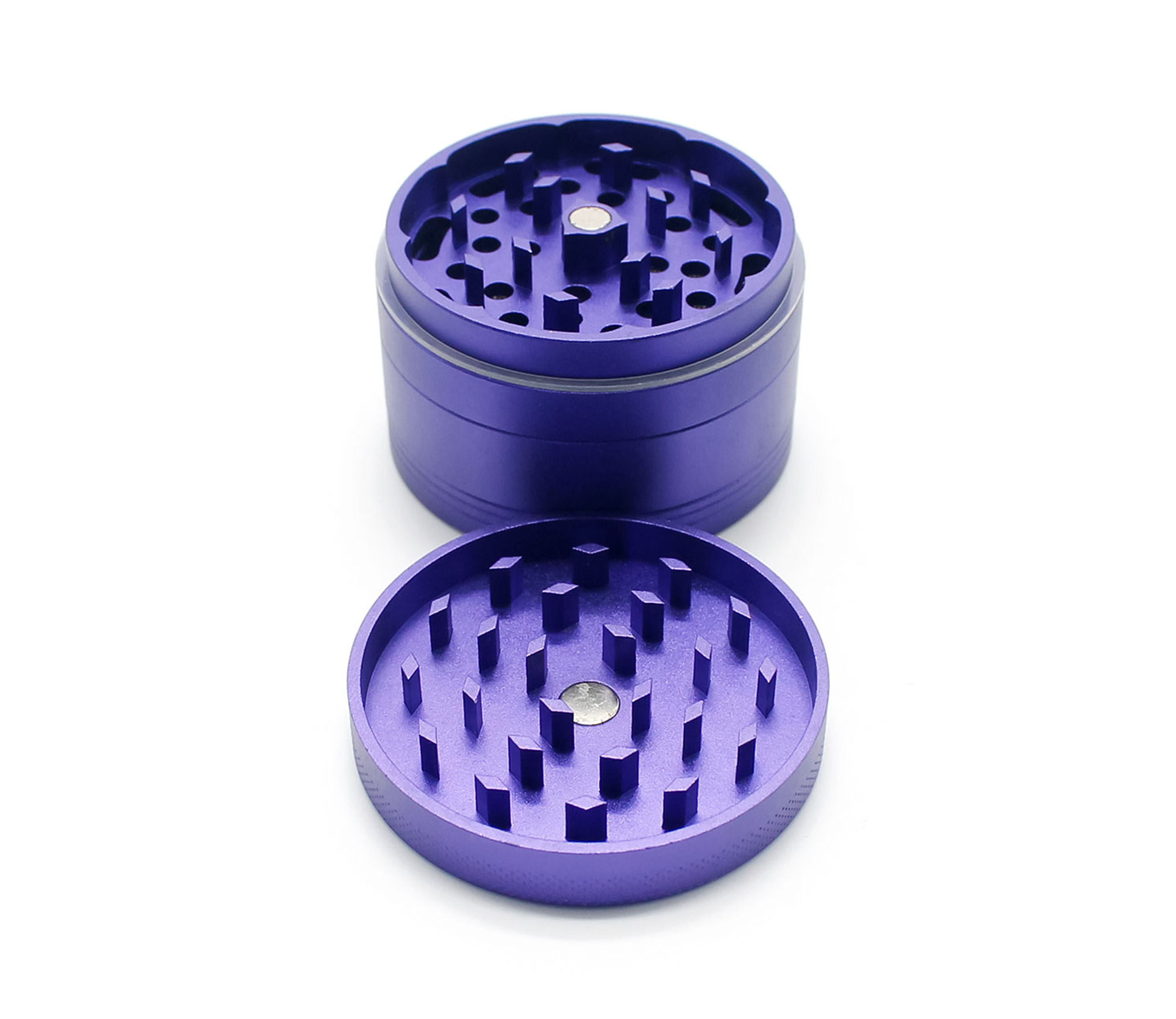 Grinder, Kegelgrinder, Kräutermühle, Mahlwerk, Lila