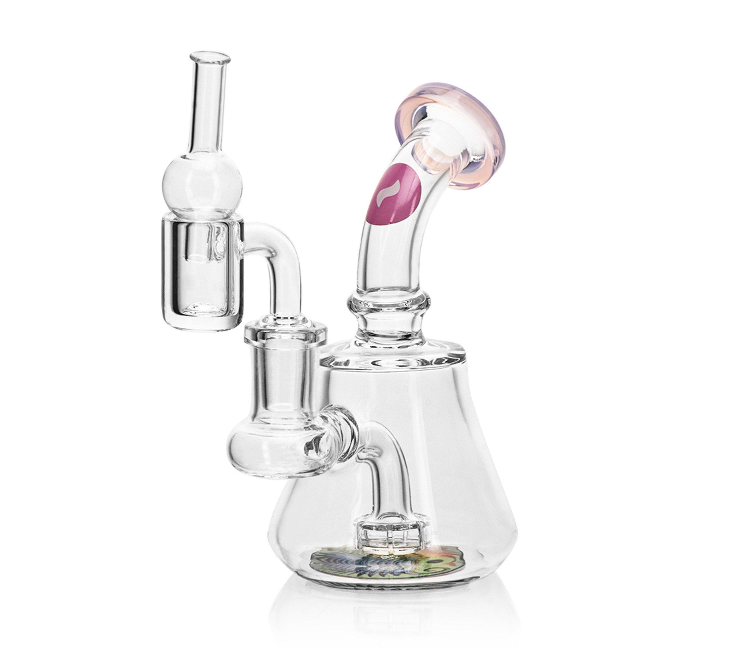 B1 CALVO® Dab Rig Wax Set Pink (H 13 cm / Ø x 14 mm)