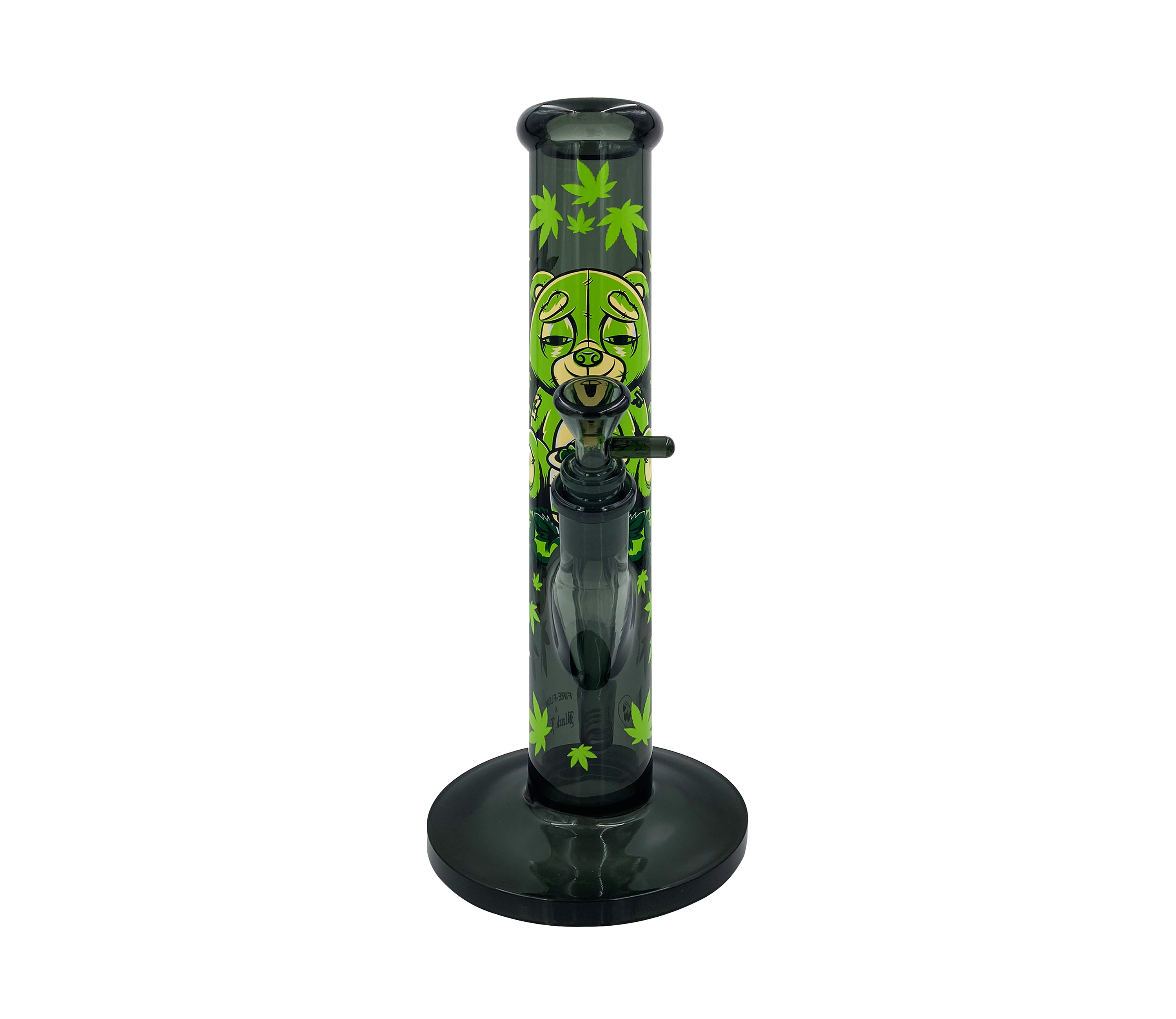 B1 FIRE-FLOW™ x BLACK LEAF® Cylinder Bong STONED TEDDY (300 mm x 50 mm)  