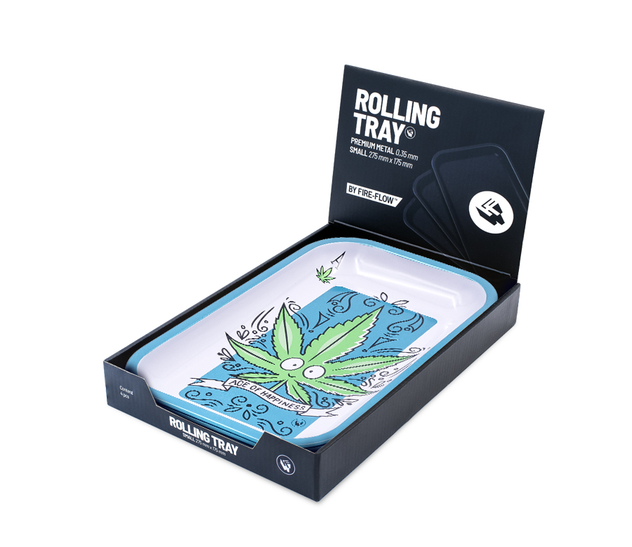 B4 FIRE-FLOW™ Metal Rolling Tray 420 Cards 1/4 (275 mm x 175 mm)