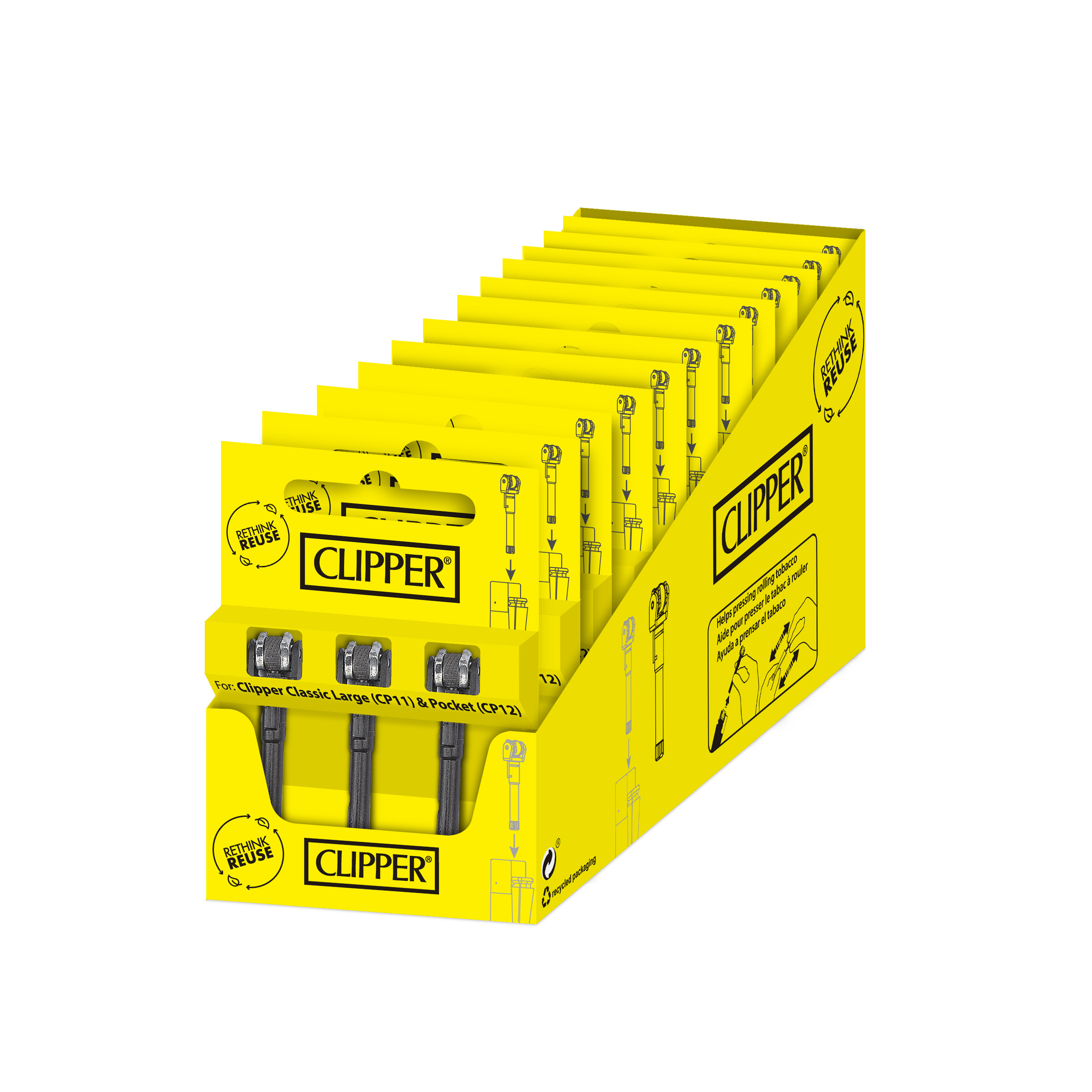 B36 CLIPPER CLASSIC Large Flint System 3er Blister