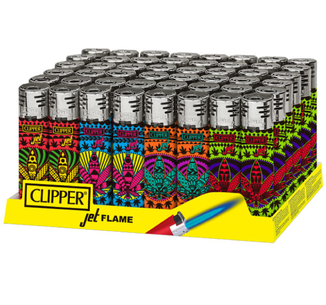 B48 CLIPPER CLASSIC Large Jet Flame Mandala Leaves