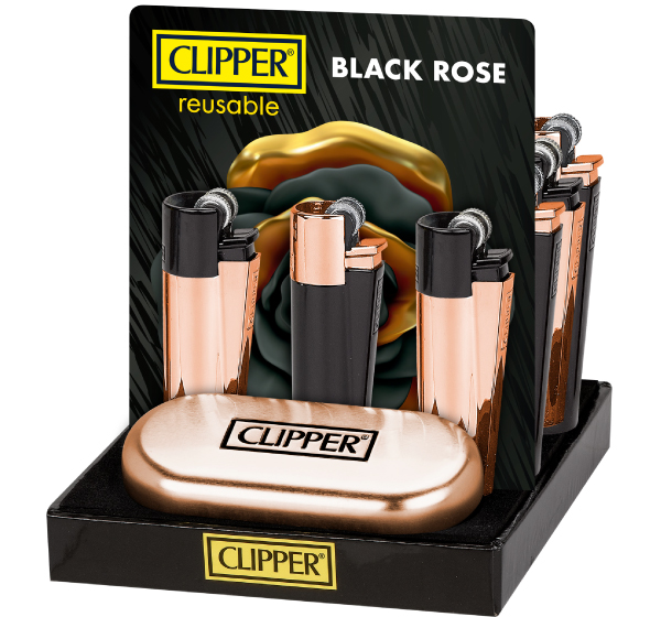B12 CLIPPER CLASSIC Metal Large Black Rose