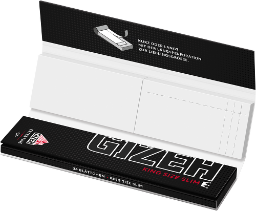 B26 GIZEH BLACK King Size Slim + Tips
