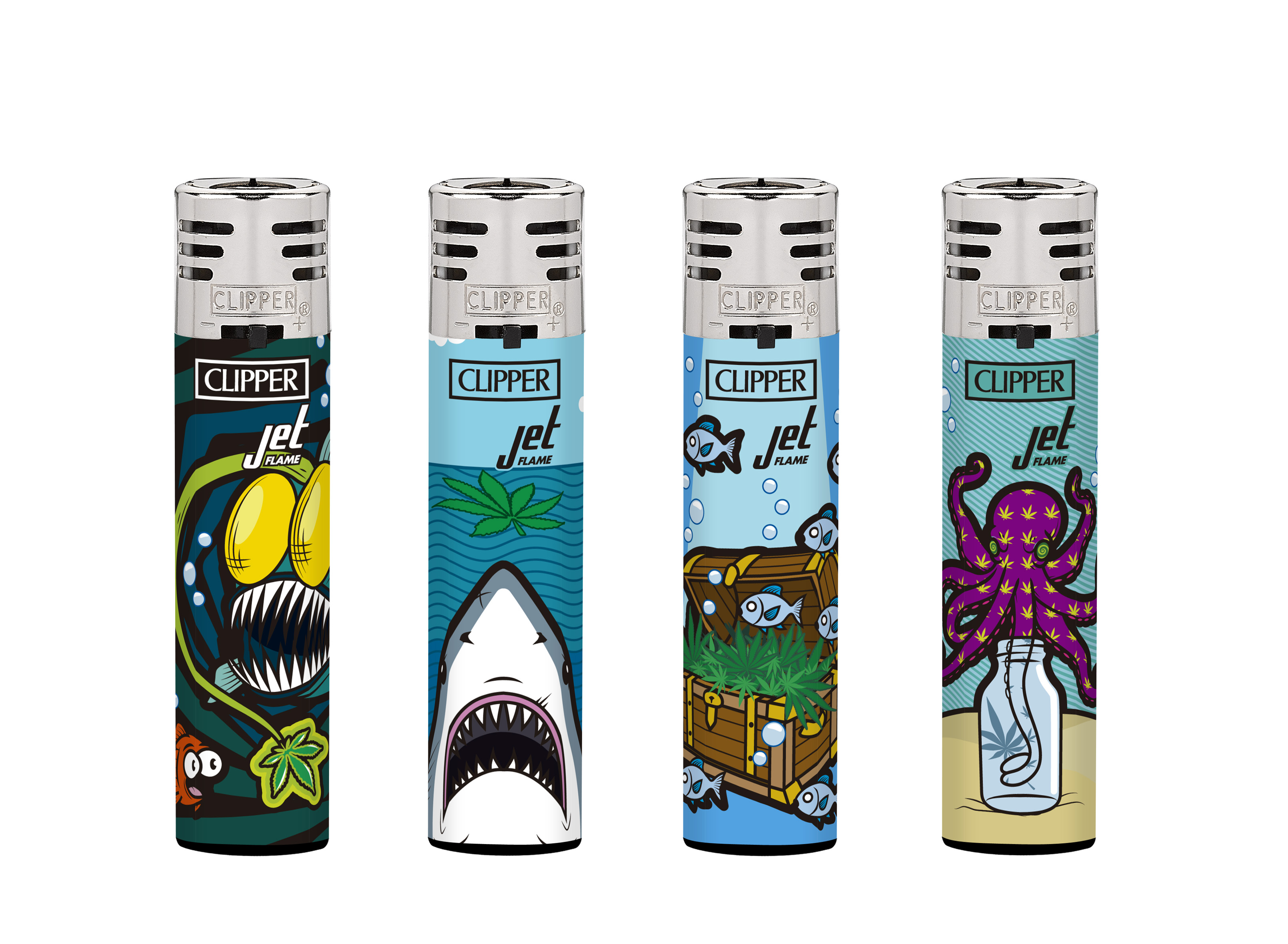 B48 CLIPPER CLASSIC Large Jet Flame Deep Weed