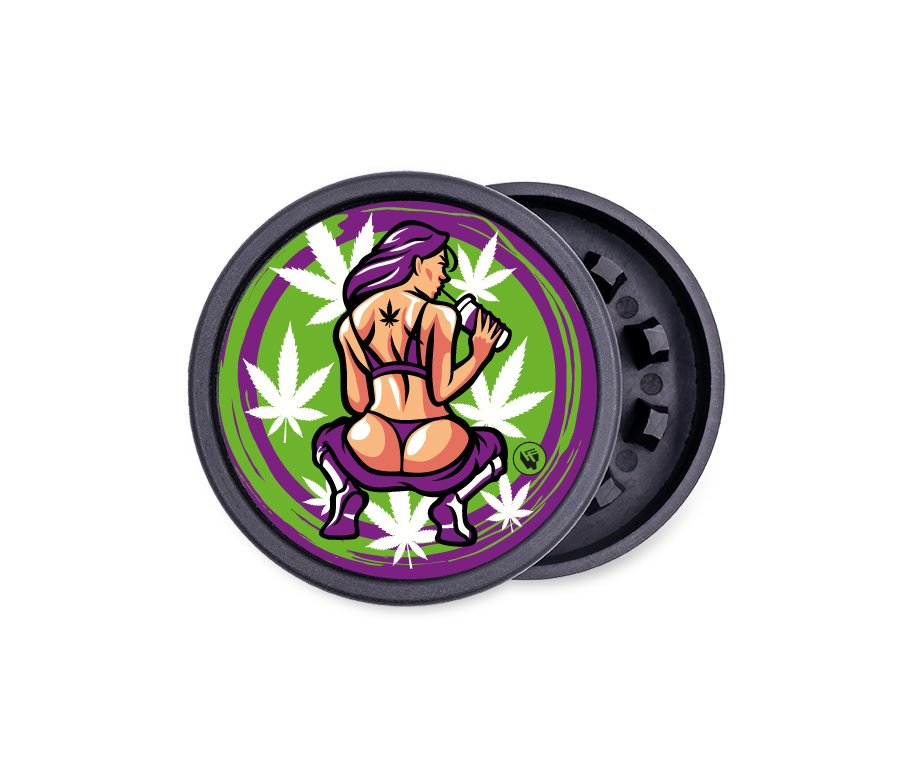 B8 FIRE-FLOW™ FFX Hemp Grinder 420 Girl (⌀55 mm / 2-parts)