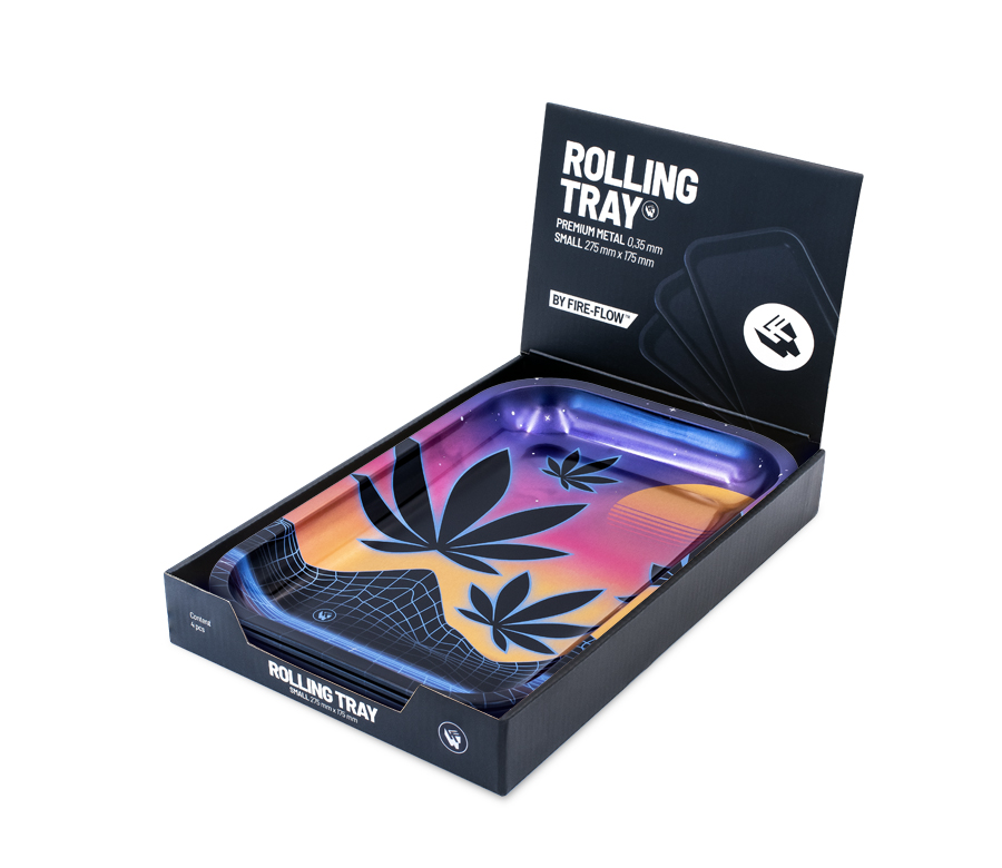 B4 FIRE-FLOW™ Metal Rolling Tray Leaves 37 3/4 (275 mm x 175 mm)