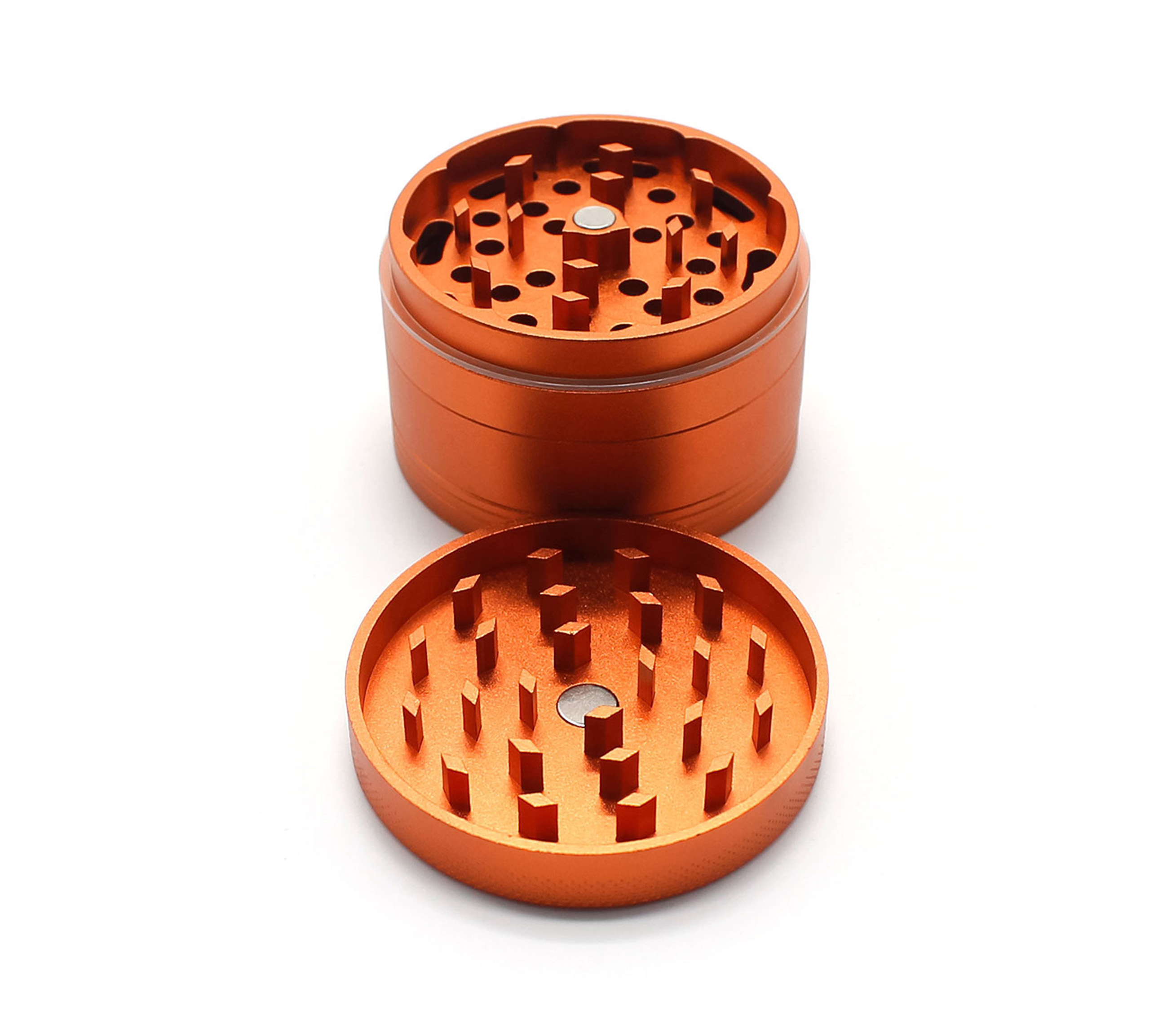 grind, grinder, ashtray, metal, orange