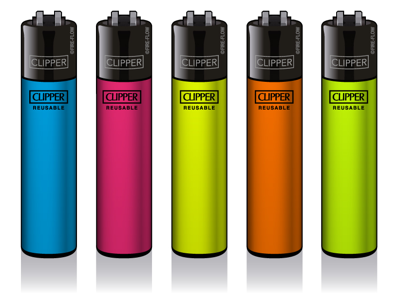 B48 CLIPPER CLASSIC Large Solid Fluo Branded