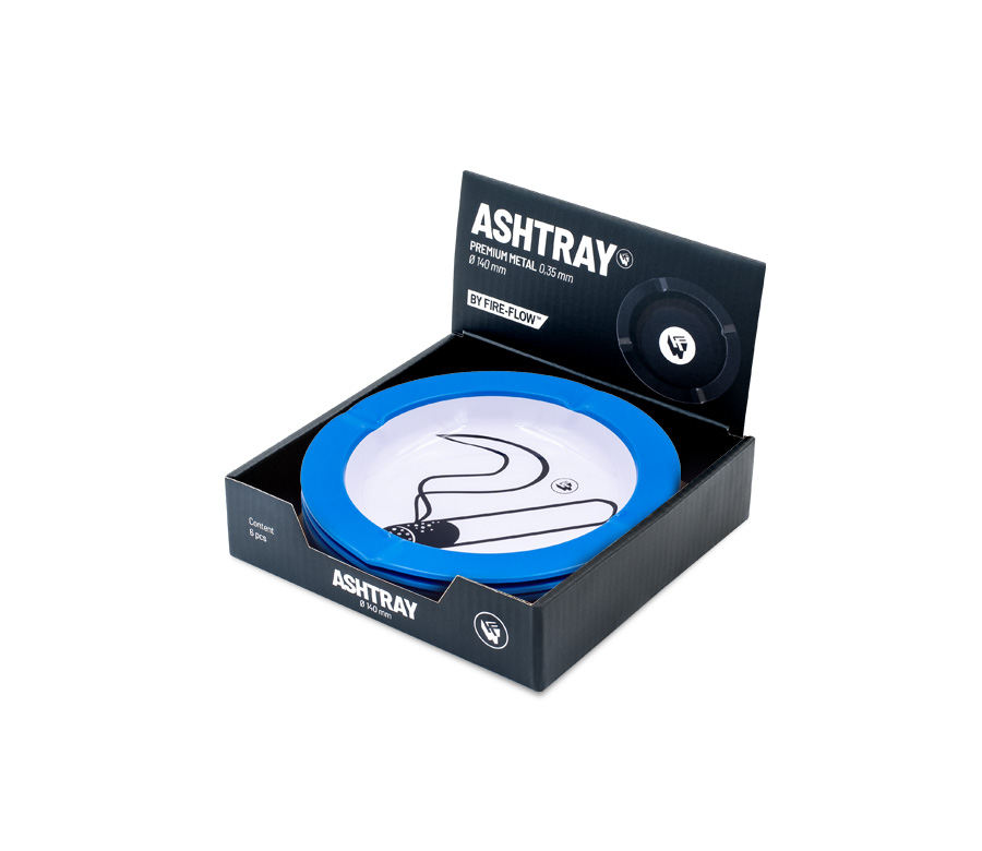 B6 FIRE-FLOW™ Metal Ashtray Rauchen Gestattet (⌀135 mm)