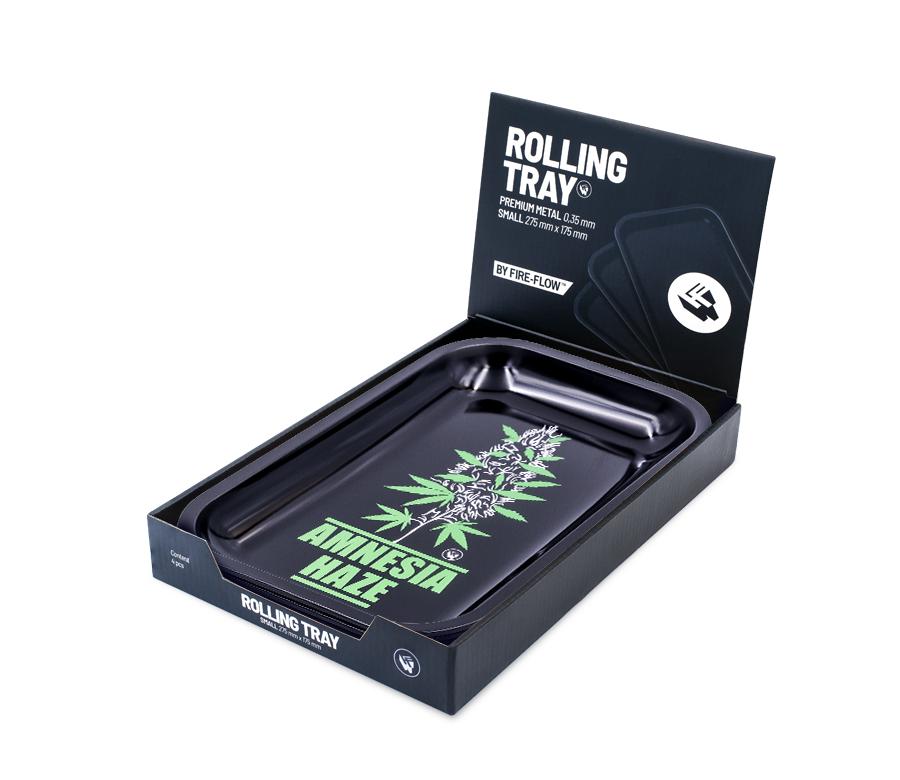B4 FIRE-FLOW™ Metal Rolling Tray Plantz Amnesia Haze (275 mm x 175 mm)