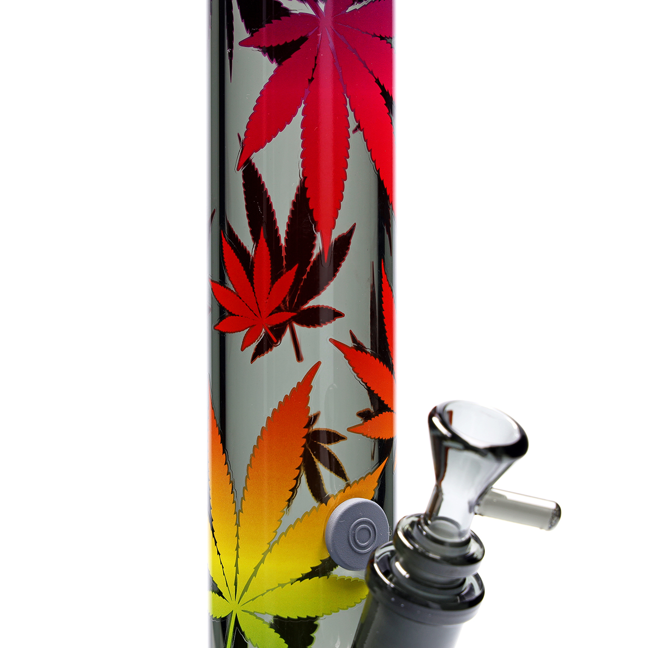 B1 FIRE-FLOW™ x BLACK LEAF® Cylinder Bong LEAVES GRADIENT (400 mm x 51 mm)