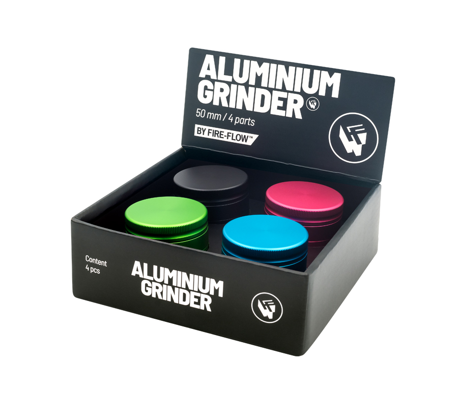 B4 FIRE-FLOW™ Aluminium Grinder Mix Box (⌀50 mm / 4-parts)