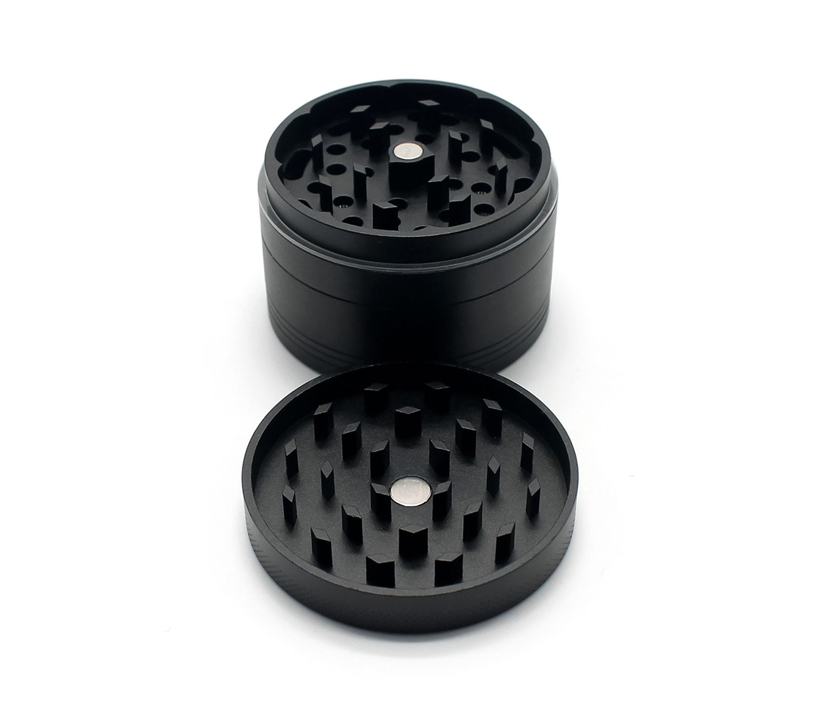 Grinder, Stein, Kräuter, Mahlwerk, Rote/Schwarzer Metall
